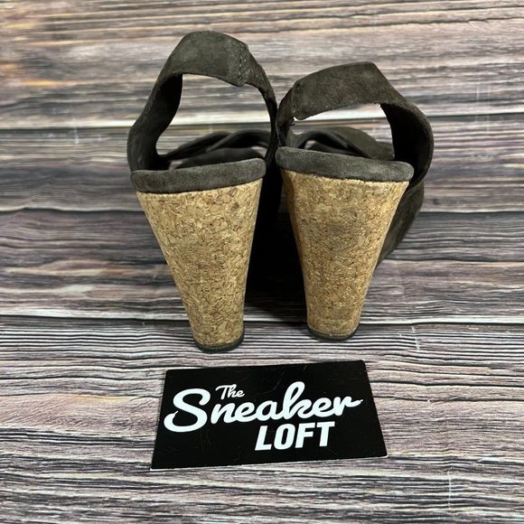 Ugg Hazel II Strappy Brown Suede Women's Wedges - Picture 4 of 8